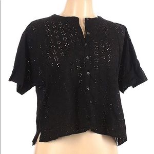 Madewell Short Sleeve Blouse (L)